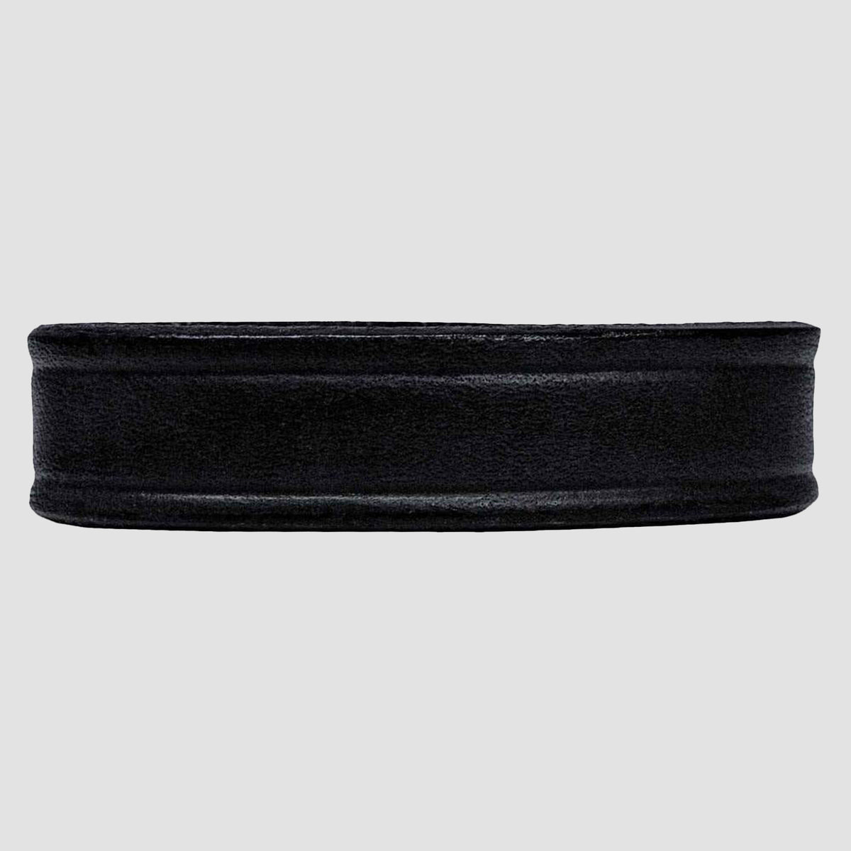 The Hanks Belts 2" Smooth #1 Keeper, a black circular 2" wide ring, is shown against a plain light gray background.