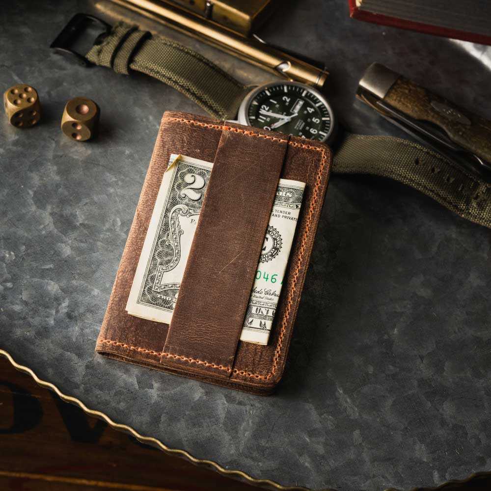 Small Bifold Leather Card Case